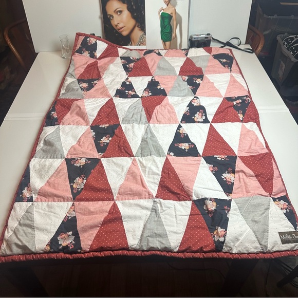 Matilda Jane Baby Quilt | Cotton Patchwork · Cottagecore Nursery / Crib Throw - Picture 4 of 8